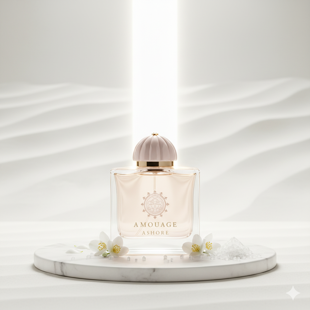 🌅 A Miraculous Mirage of White Light: AMOUAGE Ashore — The Radiant Salt-Kissed Jasmine